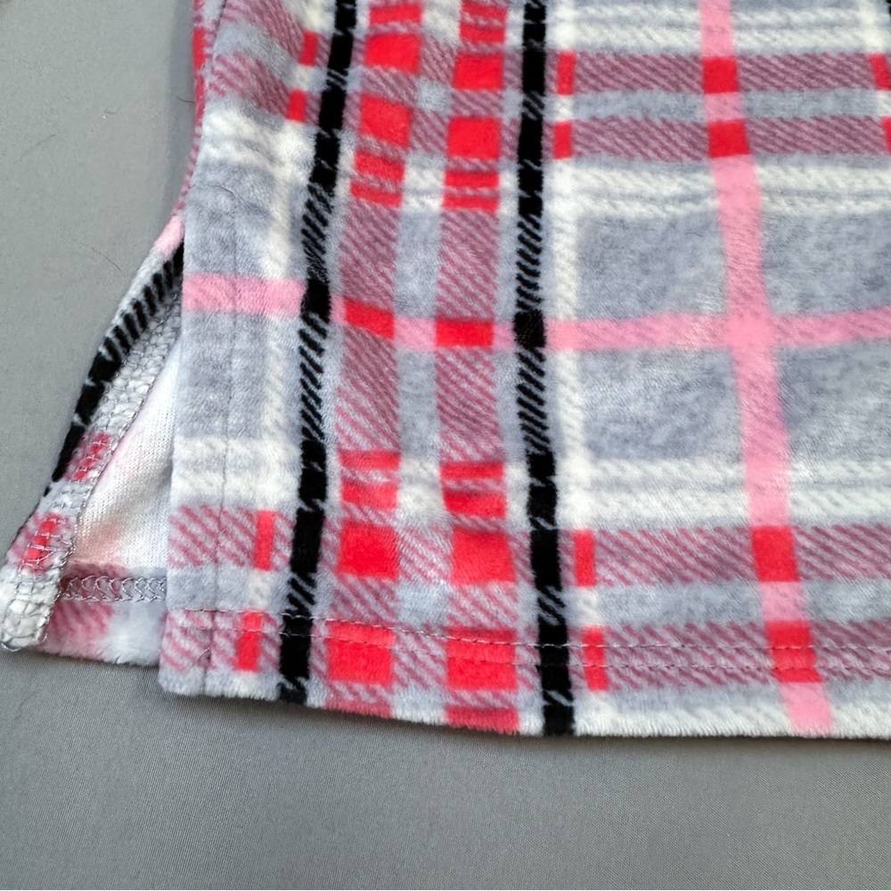 ELLEN TRACY soft fleece plaid PJ pajama set, S. - Picture 4 of 9
